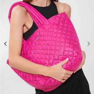 NWT: MZ Wallace Metro Tote/Fuchsia with sequins